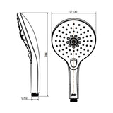 RAINCLICK 130 ROUND 3F HAND SHOWER - AMERICAN STANDARD -  ( WARM SUNSET - RAINCLICK - 0x15 mm - 0inchX0.6inch )