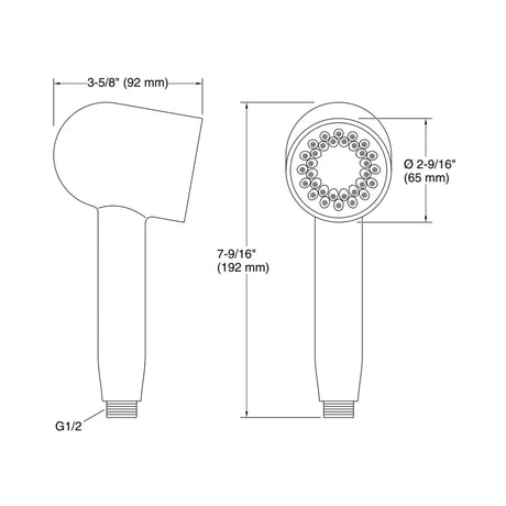 STATEMENT OBLONG THREE FUNCTION HANDSHOWER W/WATERMIND - KOHLER PREMIUM -  ( BRUSHED BRONZE - PREMIUM - 0x0 mm - 0inchX0inch )