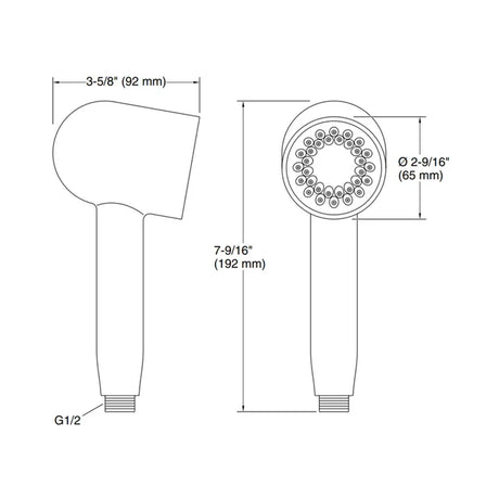 STATEMENT OBLONG THREE FUNCTION HANDSHOWER W/WATERMIND - KOHLER PREMIUM -  ( ROSE GOLD - PREMIUM - 0x0 mm - 0inchX0inch )