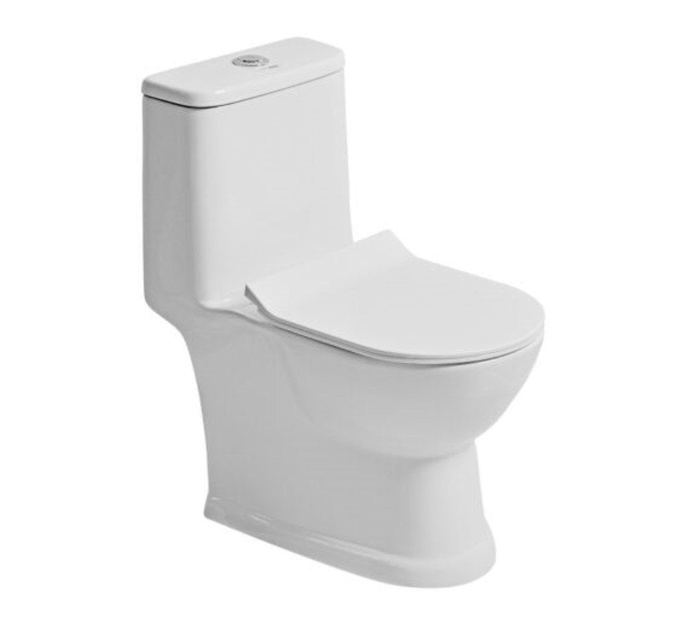 EWC ONE PIECE ACE W/SEAT COVER - HINDWARE -  ( STAR WHITE - ACE - 630x365 mm - 25.2inchX14.6inch )