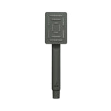 MAZE HAND SHOWER 65X95MM RECTANGULAR - JAQUAR FAUCETS -  ( GRAPHITE - HAND SHOWER - 15x0 mm - 0.5inchX0inch )
