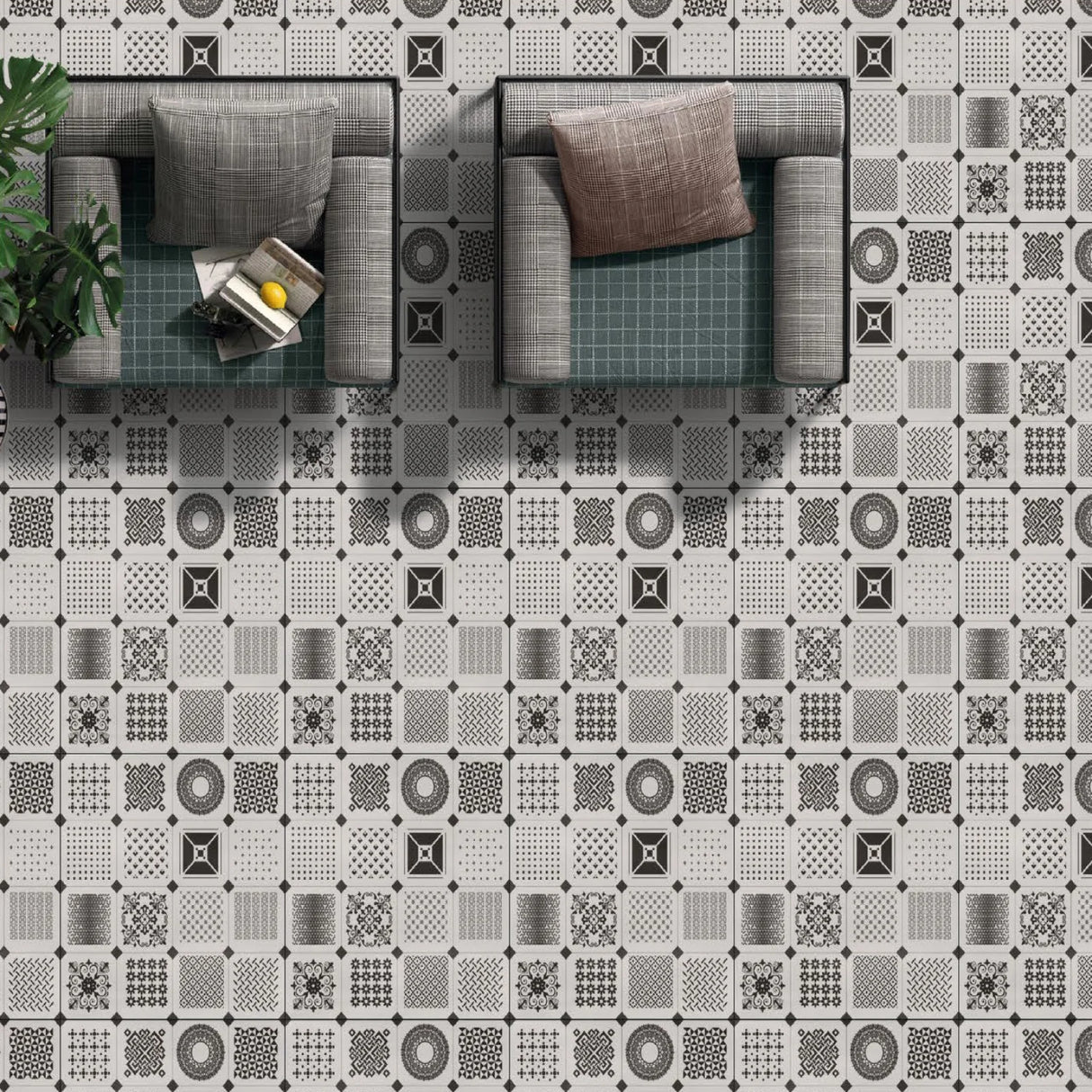 60025 HL - INDIAN TILES -  (  - BITA -MATT - 600x600x9 mm - 24inchX24inchX0.36inch )
