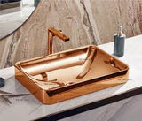 FOREFRONT TABLE TOP WASH BASIN - KOHLER LUXURY -  ( ROSE GOLD - LUXURY - 0x15 mm - 0inchX0.5inch )
