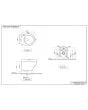 WALL HUNG WC RIMLESS W/SEAT COVER ( BOLT DISTANCE 7INCH)- JAQUAR SWARE - ( - - 0x0 mm - 0inchX0inch )