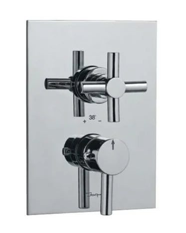 (PRUN)EXP PARTS FOR S.CONC.STOP COCK&SPT - JAQUAR FAUCETS -  ( CHROME - KUBIX FLAT - 0x15 mm - 0inchX0.5inch )