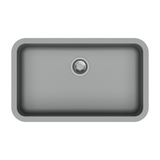 QUARTZ 1.0 BOWL W/O DRAIN BOARD (DEPTH 8INCH) - CARYSIL -  ( GRANITE METALLIC CROMA - JUMBO - 785x480 mm - 30inchX19inch )