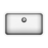 QUARTZ 1.0 BOWL W/O DRAIN BOARD (DEPTH 8INCH) - CARYSIL -  ( GRANITE SNOVA - JUMBO - 785x480 mm - 30inchX19inch )