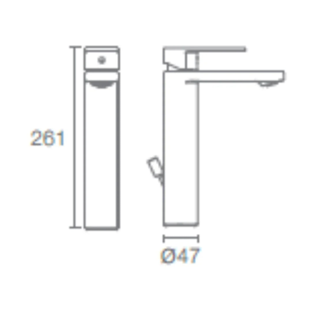 PARALLEL SC TALL LAV W/O DRAIN - KOHLER PREMIUM - ( BRUSHED BRONZE - PREMIUM - 0x15 mm - 0inchX0.5inch )