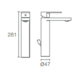 PARALLEL SC TALL LAV W/O DRAIN - KOHLER PREMIUM - ( BRUSHED BRONZE - PREMIUM - 0x15 mm - 0inchX0.5inch )
