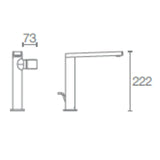 COMPOSED SINGLE HANDLE TALL LAVATORY FAUCET-SIDE HANDLE - KOHLER LUXURY -  ( VIBRANT BRUSHED BRONZE - LUXURY - 0x15 mm - 0inchX0.5inch )