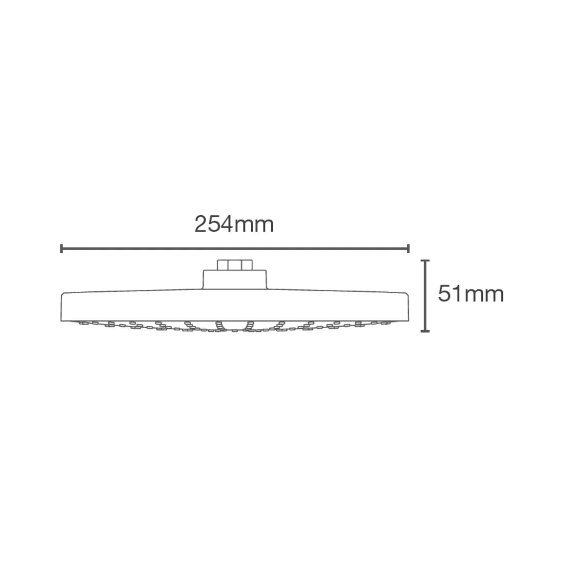 (PRUN)AWAKEN-SL FUNC.ROUND SWR HEAD W/O ARM - KOHLER PREMIUM -  ( MATT BLACK - PREMIUM - 0x250 mm - 0inchX10inch )