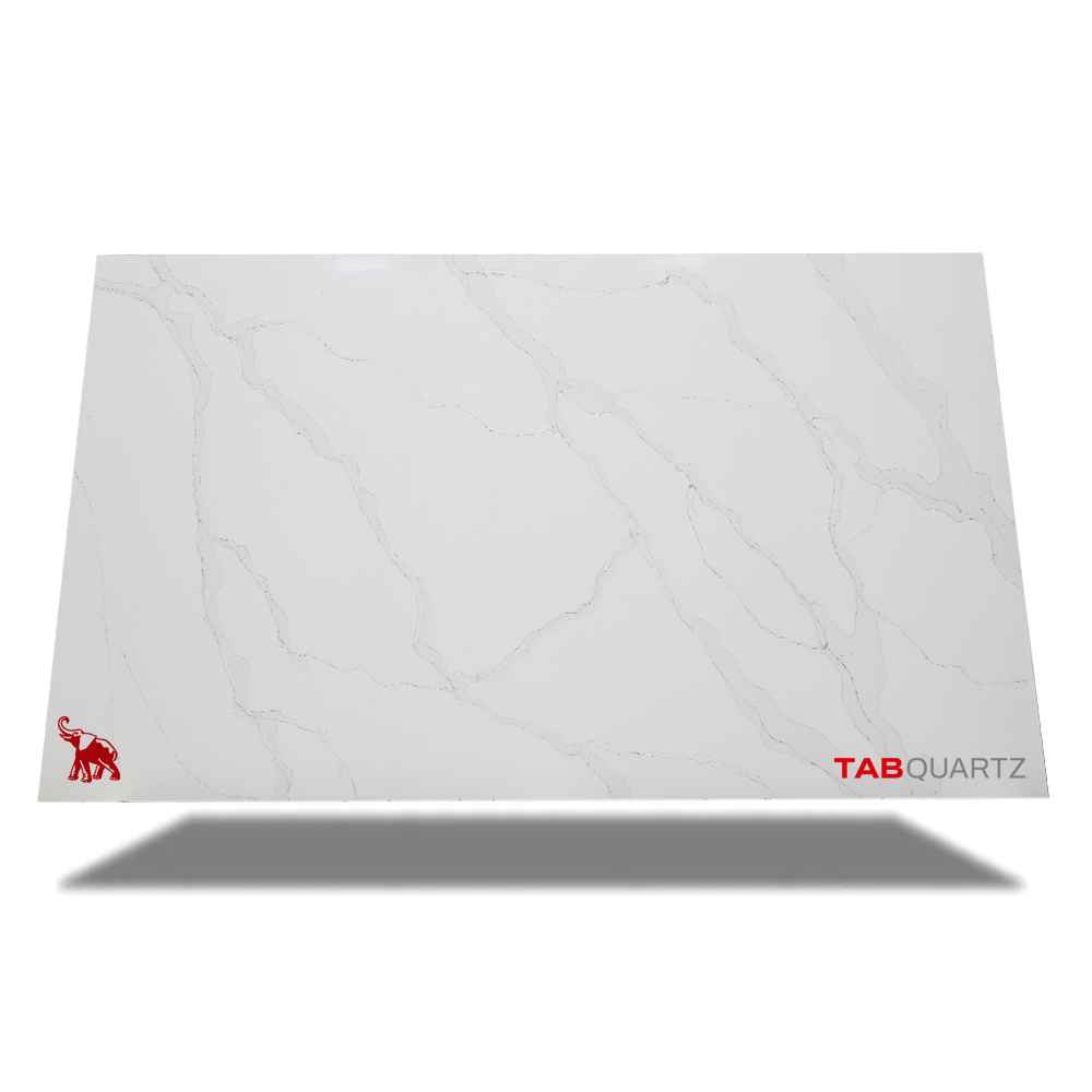 CALACATTA-8 - CALACATTA LECHE I (6384) - SURFACES -  (  - TABQUARTZ - 3270x1640x20 mm - 128.74inchX64.57inchX0.8inch )