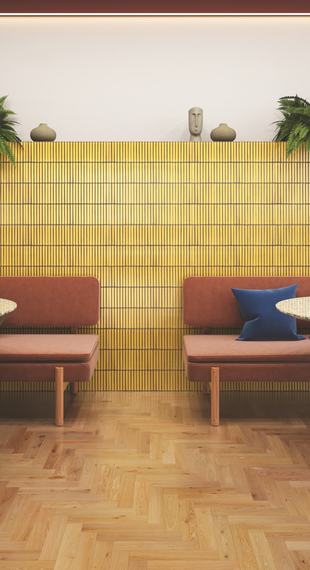 KITKAT YELLOW HL - CREANZA -  (  - BERYX COLORICA  - 600x300 mm - 24inchX12inch )