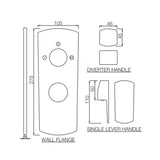 AQUAMAX EXPOSED PART KIT OF SINGLE LEVER SHOWER MIXER WITH 3-WAY DIVERTER & SLEEVE (COMPATIBLE WITH ALD-783N) - JAQUAR FAUCETS -  ( GOLD DUST - KUBIX PRIME - 0x15 mm - 0inchX0.5inch )