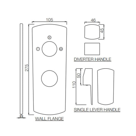 AQUAMAX EXPOSED PART KIT OF SINGLE LEVER SHOWER MIXER WITH 3-WAY DIVERTER & SLEEVE (COMPATIBLE WITH ALD-783N) - JAQUAR FAUCETS -  ( GOLD DUST - KUBIX PRIME - 0x15 mm - 0inchX0.5inch )