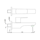 BIB COCK WITH WALL FLANGE - JAQUAR FAUCETS -  ( WHM - KUBIX PRIME - 0x0 mm - 0inchx0inch )