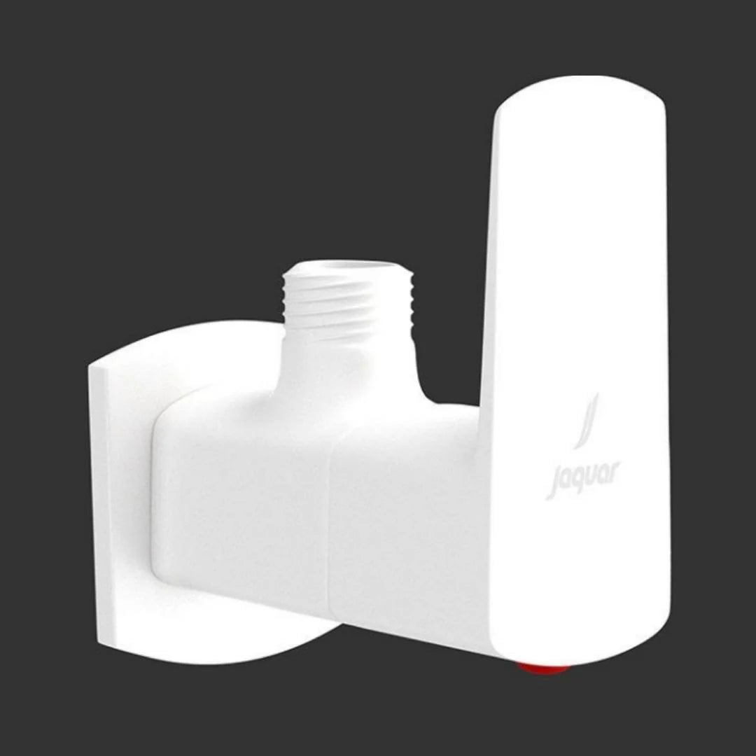 ANGULAR STOP COCK WITH WALL FLANGE - JAQUAR FAUCETS -  ( WHITE MATT - KUBIX PRIME - 0x0 mm - 0inchx0inch )