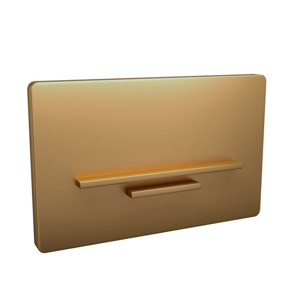 CONTROL PLATE - JAQUAR CISTERN -  ( GOLD BRIGHT PVD - LAGUNA - 0x0 mm - 0inchx0inch )