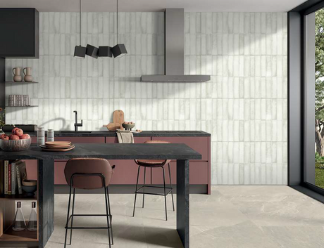 LUMA WHITE - INDIAN TILES -  (  - SUBWAY/GLOSSY - 1200x600 mm - 48inchX24inch )