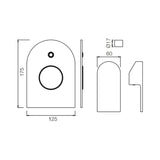 S.L.EXPOSED PARTS DIV KIT HIGH FLOW - JAQUAR FAUCETS -  ( CHROME - LYRIC - 0x15 mm - 0inchX0.5inch )