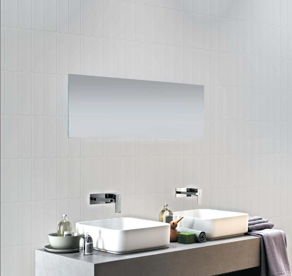 MARCEL WHITE HL GLOSSY - INDIAN TILES -  (  - WALL TILES SERIES - 600x300 mm - 24inchX12inch )