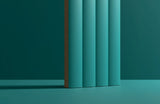 FLUTE MARINE BLUE 10MM - COLORTILE -  (  - FLUTE MATT - 300x75 mm - 12inchX3inch )