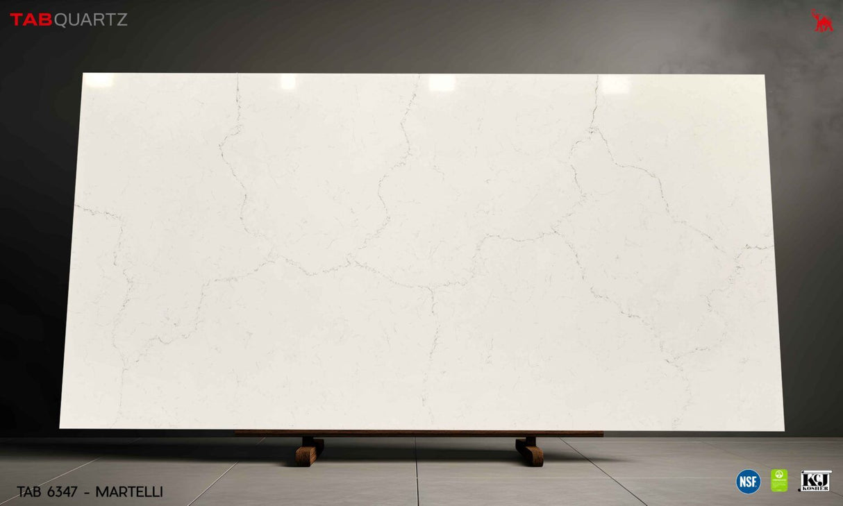 ARABESCATO-7 - MARTELLI (6347) - SURFACES -  (  - TABQUARTZ - 3270x1640x20 mm - 128.74inchX64.57inchX0.8inch )