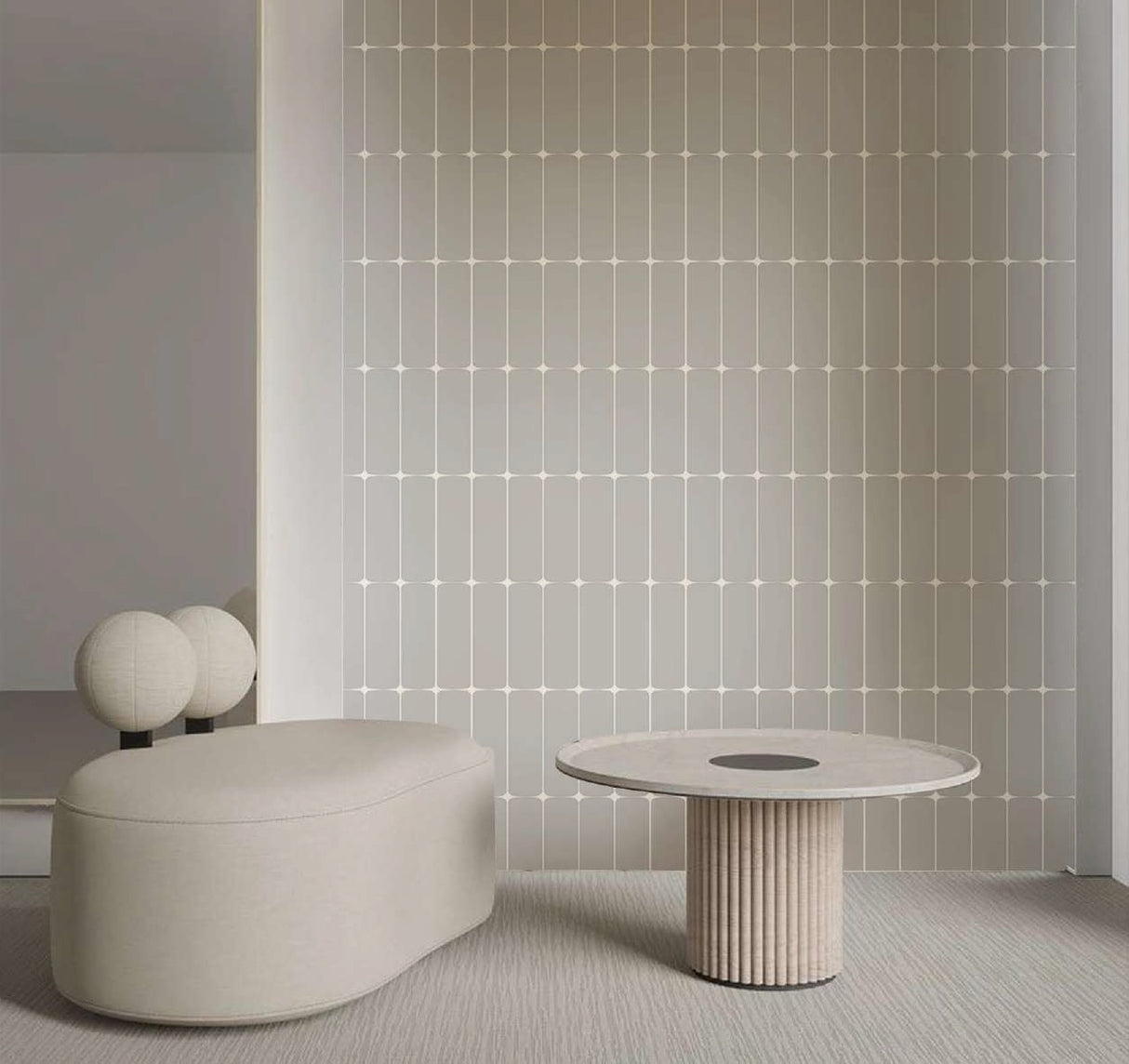 MARCEL GREY HL - INDIAN TILES -  (  - WALL TILES SERIES - 600x300 mm - 24inchX12inch )