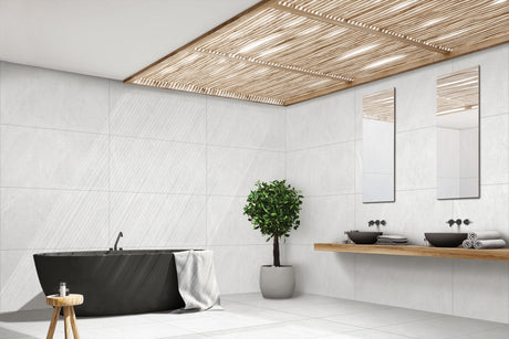 NAUTICA BIANCO - INDIAN TILES -  (  - MIORCA-RUSTIC - 1200x600x8 mm - 48inchX24inchX0.3inch )