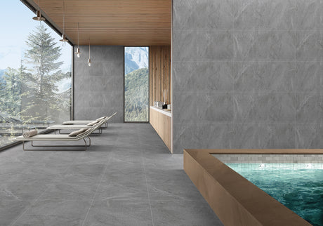NAUTICA NERO - INDIAN TILES -  (  - MIORCA-RUSTIC - 1200x600x8 mm - 48inchX24inchX0.3inch )