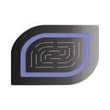 MAZE ALIVE PRIME SINGLE FUN.450X350 - JAQUAR FAUCETS - (BLACK CHROME - OVERHEAD SHOWER - 0x15 mm - 0inchX0.5inch)