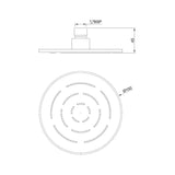 MAZE OVERHEAD SHOWER ROUND SHAPE - JAQUAR FAUCETS - ( GOLD DUST - OVERHEAD SHOWER - 150x15 mm - 6inchX0.6inch )