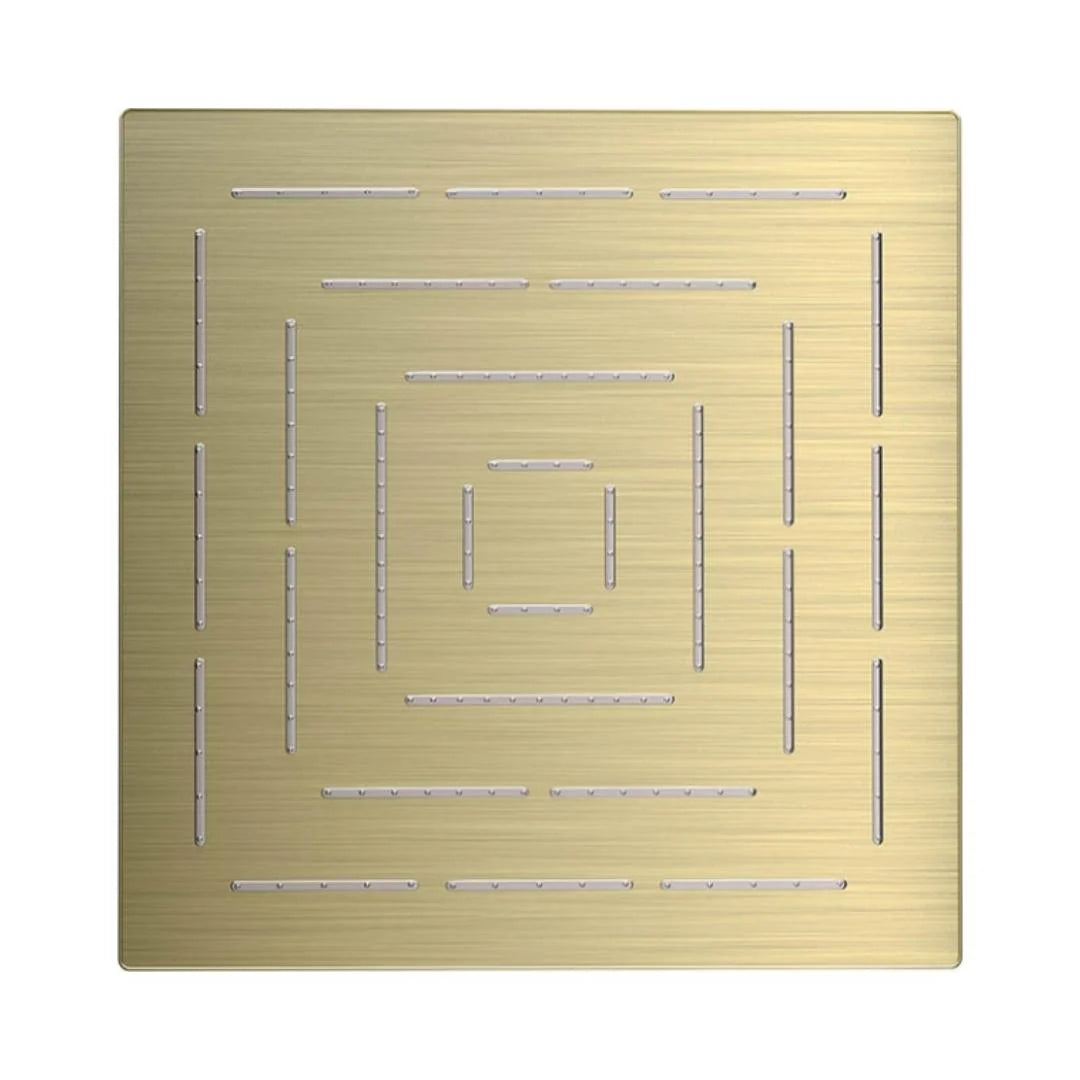 MAZE SQUARE 9.5 - JAQUAR FAUCETS - ( GOLD DUST - OVERHEAD SHOWER - 15x240 mm - 0.5inchX9.5inch )