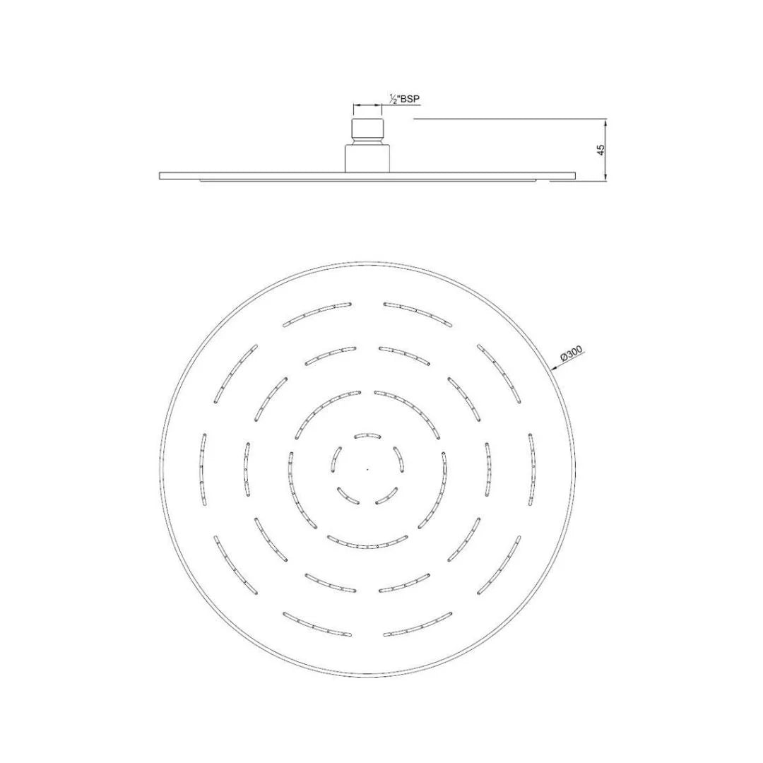 ROUND SHAPE OVERHEAD SHOWER - JAQUAR FAUCETS - ( GOLD DUST - MAZE SHOWER - 0x300 mm - 0inchX12inch )