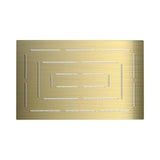MAZE RECT. SHOWER 295MMX190MM - JAQUAR FAUCETS -  ( GOLD DUST - OVERHEAD SHOWER - 0x15 mm - 0inchX0.5inch )