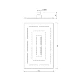 MAZE RECT. SHOWER 295MMX190MM - JAQUAR FAUCETS -  ( GOLD DUST - OVERHEAD SHOWER - 0x15 mm - 0inchX0.5inch )