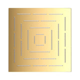 (PRUN) MAZE SQUARE  9.5   - JAQUAR FAUCETS -  ( GOLD - OVERHEAD SHOWER - 15x240 mm - 0.5inchX9.5inch )