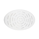 MAZE OVERHEAD SHOWER OVAL SHAPE SINGLE FLOW - JAQUAR FAUCETS -  ( WHITE MATT - OVERHEAD SHOWER - 340x15 mm - 13.6inchX0.5inch )