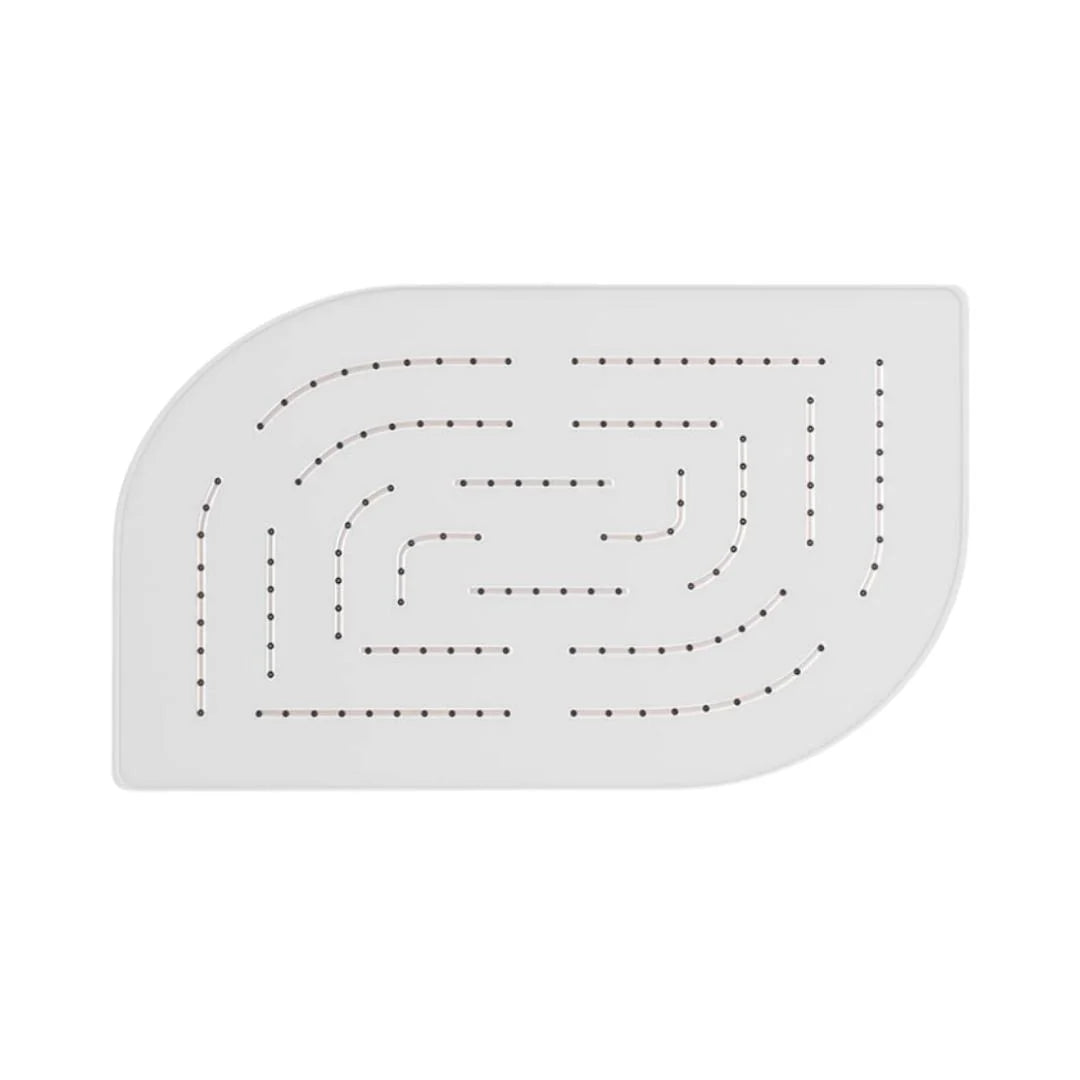 MAZE ALIVE RECT. SHOWER 200X300 - JAQUAR FAUCETS -  ( WHITE MATT - OVERHEAD SHOWER - 0x15 mm - 0inchX0.5inch )