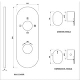 (PRUN) AQUAMAX THERMOSTATIC SHR MXR 2IN3OUT - JAQUAR FAUCETS