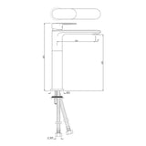 SL TALL BOY WITH 150MM EXTENSION W/PIPES - JAQUAR FAUCETS -  ( ANTIQUE COPPER - OPAL PRIME - 0x0 mm - 0inchx0inch )