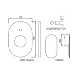 SINGLE LEVER EXPOSED PARTS KIT OF HI-FLOW DIVERTER - JAQUAR FAUCETS -  ( GOLD DUST - OPAL PRIME - 0x15 mm - 0inchX0.5inch )