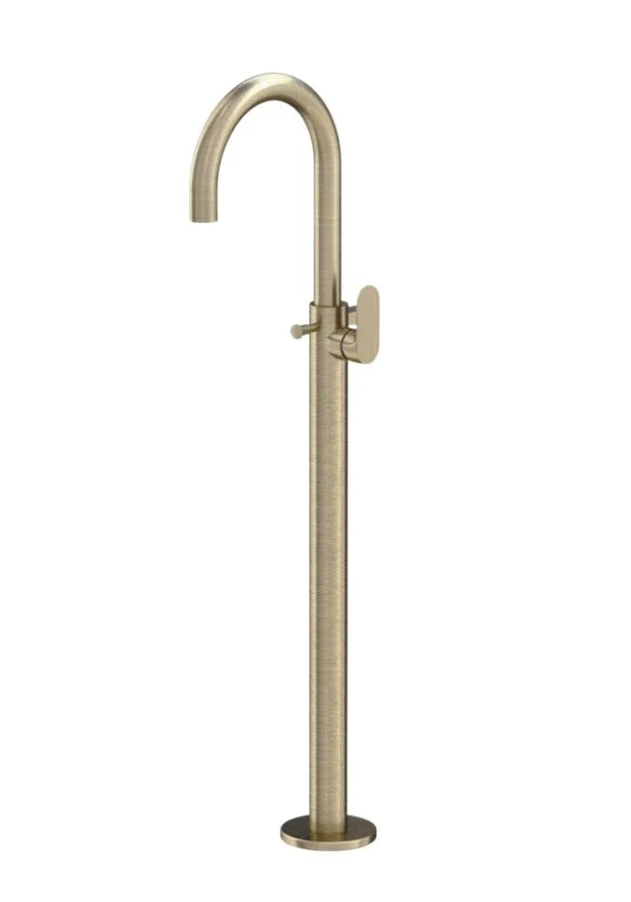EXPOSED PARTS OF FLOOR MOUNTED SINGLE LEVER BATH MIXER - JAQUAR FAUCETS -  ( GOLD DUST - OPAL PRIME - 0x15 mm - 0inchX0.5inch )