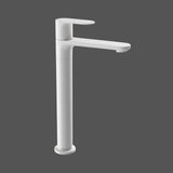 PILLAR COCK WITH 200MM EXTENSION BODY - JAQUAR FAUCETS -  ( WHITE MATT - OPAL PRIME - 0x15 mm - 0inchX0.5inch )