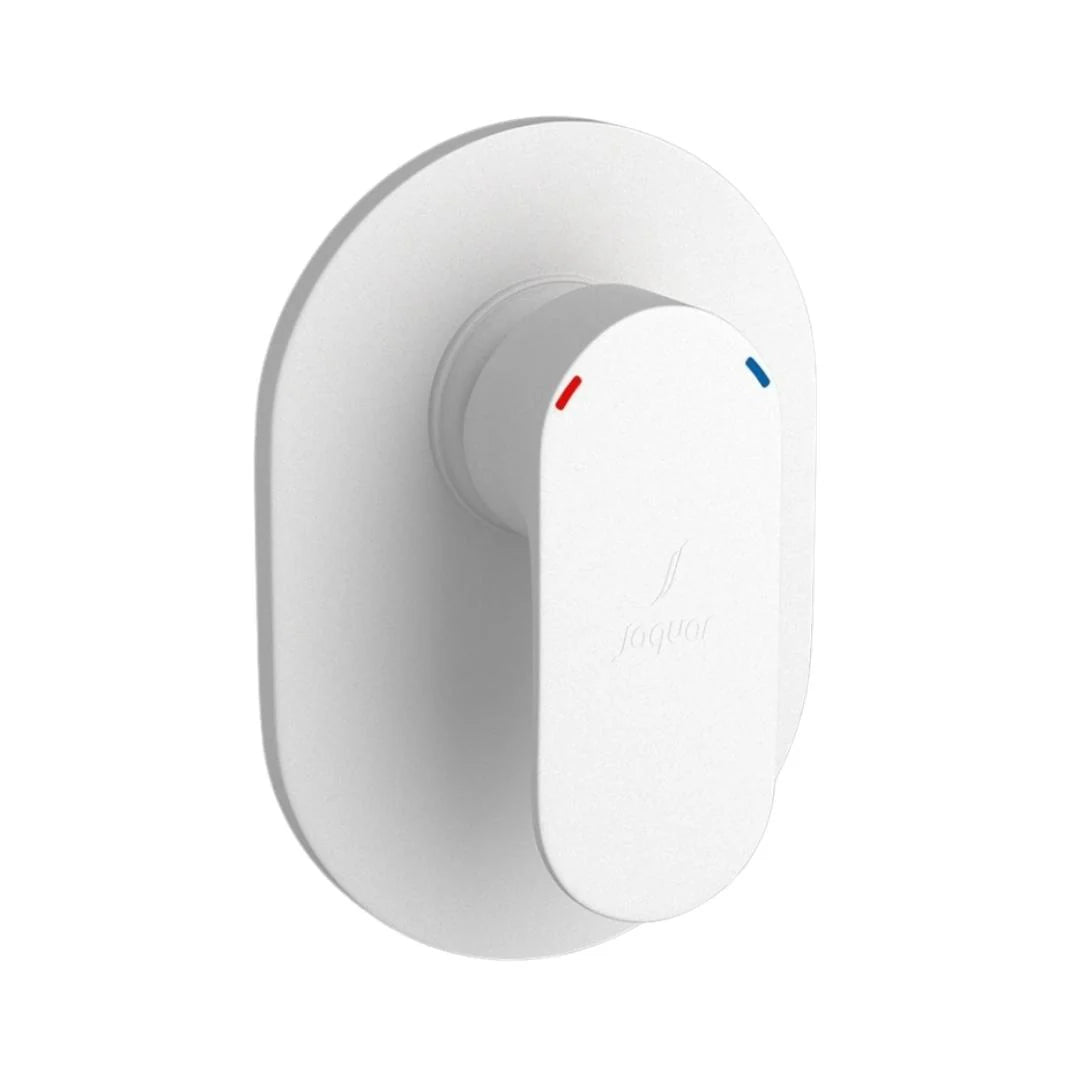 SINGLE LEVER EXPOSED PARTS KIT OF DEUSCH MIXER - JAQUAR FAUCETS -  ( WHITE MATT - OPAL PRIME - 0x15 mm - 0inchX0.5inch )