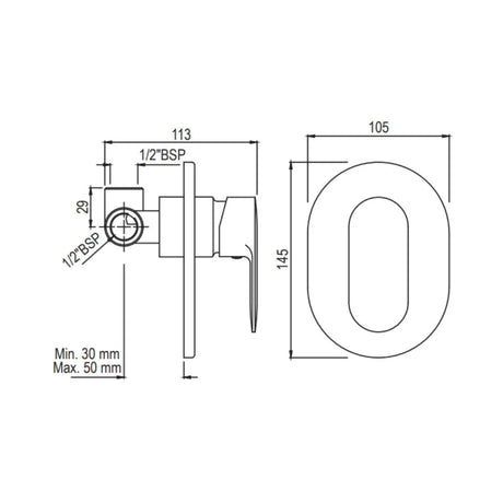 SINGLE LEVER EXPOSED PARTS KIT OF DEUSCH MIXER - JAQUAR FAUCETS -  ( WHITE MATT - OPAL PRIME - 0x15 mm - 0inchX0.5inch )