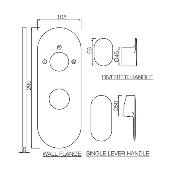 AQUAMAX EXPOSED PART KIT OF SINGLE LEVER SHOWER MIXER WITH 3-WAY DIVERTER AND SLEEVE (COMPATIBLE WITH ALD-783N) - JAQUAR FAUCETS -  ( WHITE MATT - OPAL PRIME - 0x15 mm - 0inchX0.6inch )