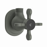 ANGULAR STOP COCK W/WALL FLANGE - JAQUAR FAUCETS -  ( GRAPHITE - QUEENS PRIME - 0x20 mm - 0inchX0.8inch )