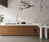 CASTELLO QUARTZITE ULTRA GLEAM - PORCEKO -  (  - QUARRY WHITE - 3000x790x15 mm - 118.11inchX31.1inchX0.6inch )