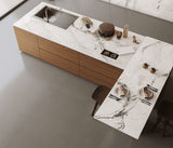 CASTELLO QUARTZITE ULTRA GLEAM - PORCEKO -  (  - QUARRY WHITE - 3000x790x15 mm - 118.11inchX31.1inchX0.6inch )